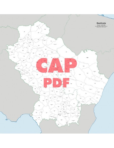 Mappa dei comuni e CAP della Basilicata pdf
