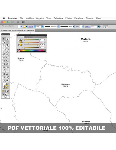 Mappa dei comuni e CAP della Basilicata pdf