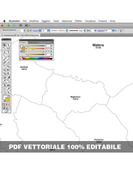 Mappa dei comuni e CAP della Basilicata pdf
