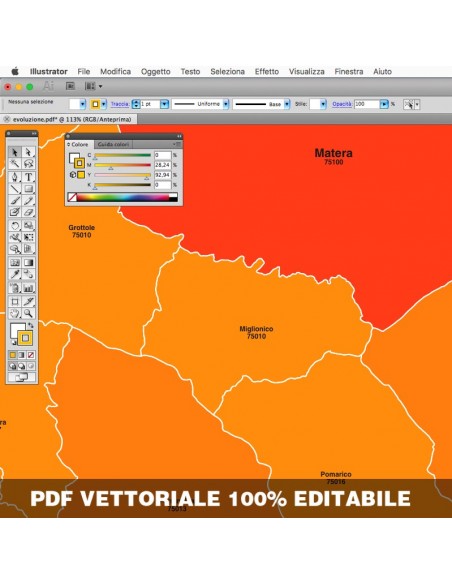 Mappa dei comuni e CAP della Basilicata pdf
