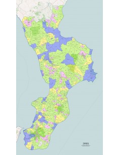 Mappa dei comuni e CAP della Calabria pdf 2
