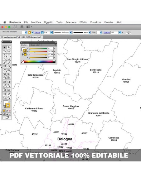 Mappa dei comuni e CAP dell'Emilia Romagna pdf