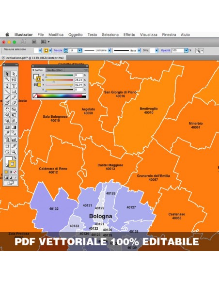 Mappa dei comuni e CAP dell'Emilia Romagna pdf