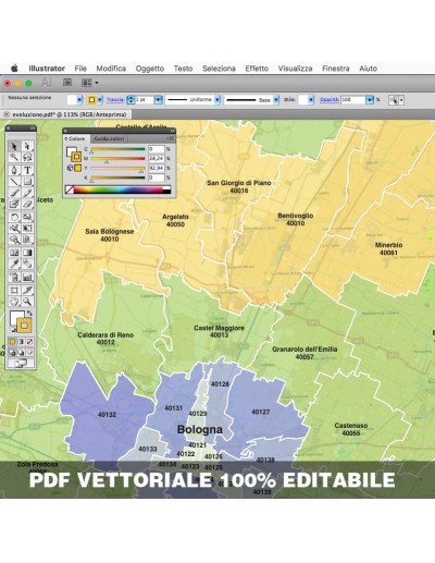 Mappa dei comuni e CAP dell'Emilia Romagna pdf