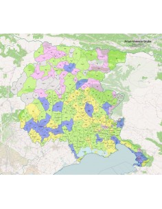 Mappa dei comuni e CAP del Friuli Venezia Giulia pdf 2