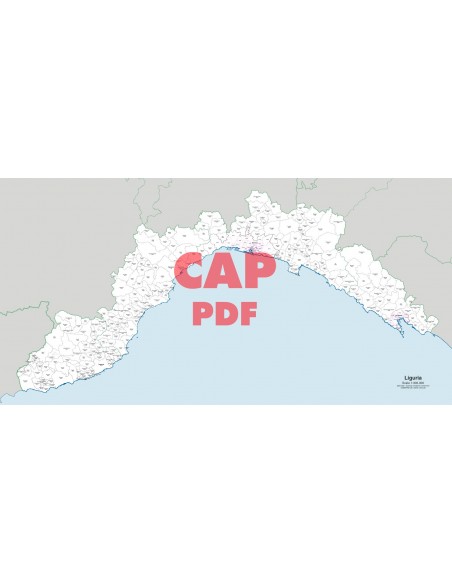 Mappa dei comuni e CAP della Liguria pdf