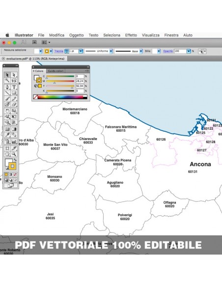 Mappa dei comuni e CAP delle Marche pdf
