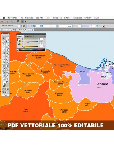 Mappa dei comuni e CAP delle Marche pdf