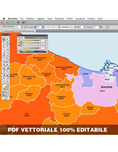 Mappa dei comuni e CAP delle Marche pdf