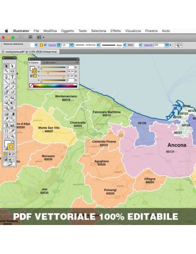 Mappa dei comuni e CAP delle Marche pdf