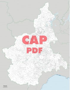 Mappa dei comuni e CAP del Piemonte pdf
