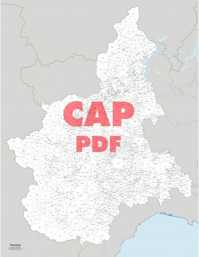Mappa dei comuni e CAP del Piemonte pdf