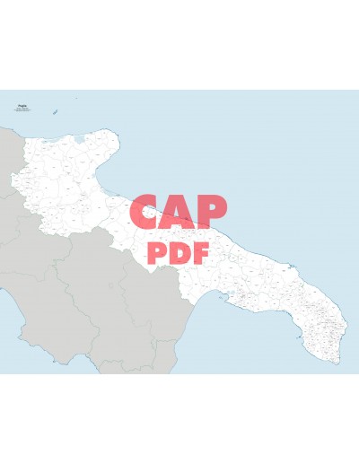 Mappa dei comuni e CAP della Puglia pdf