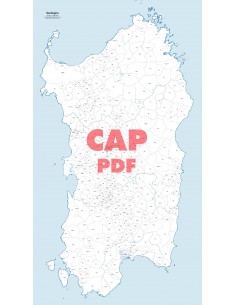 Mappa dei comuni e CAP della Sardegna pdf