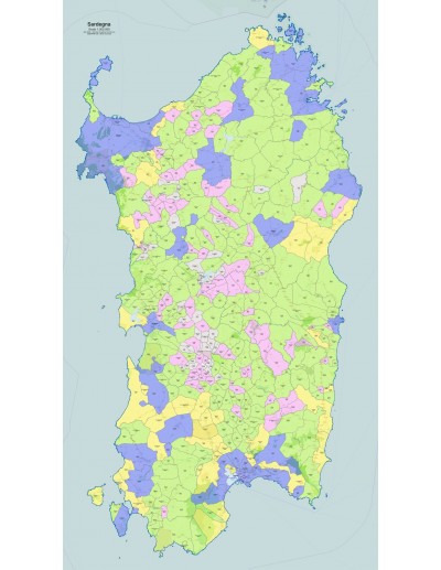 Mappa dei comuni e CAP della Sardegna pdf