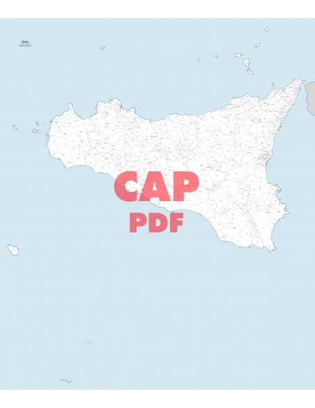 Mappa dei comuni e CAP della Sicilia pdf