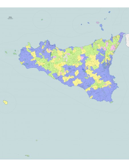 Mappa dei comuni e CAP della Sicilia pdf