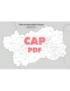 Mappa dei comuni e CAP della provincia di Aosta pdf