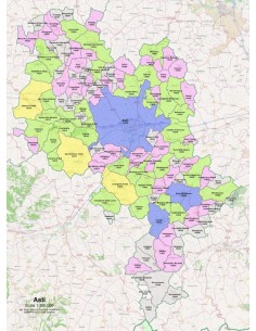 Mappa dei comuni e CAP della provincia di Asti pdf 2