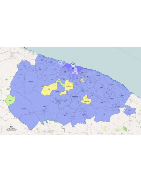 Mappa dei comuni e CAP della provincia di Bari pdf