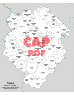 Mappa dei comuni e CAP della provincia di Biella pdf