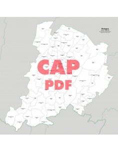 Mappa dei comuni e CAP della provincia di Bologna pdf