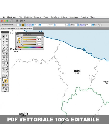 Mappa dei comuni e CAP della provincia di Barletta pdf