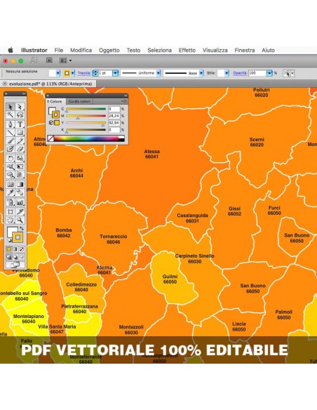 Mappa dei comuni e CAP della provincia di Chieti pdf