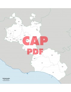 Mappa dei comuni e CAP della provincia di Caltanissetta pdf