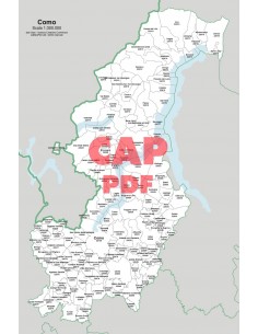 Mappa dei comuni e CAP della provincia di Como pdf