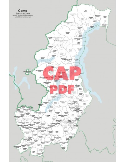 Mappa dei comuni e CAP della provincia di Como pdf
