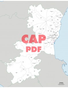 Mappa dei comuni e CAP della provincia di Catania pdf