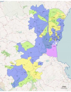Mappa dei comuni e CAP della provincia di Catania pdf 2