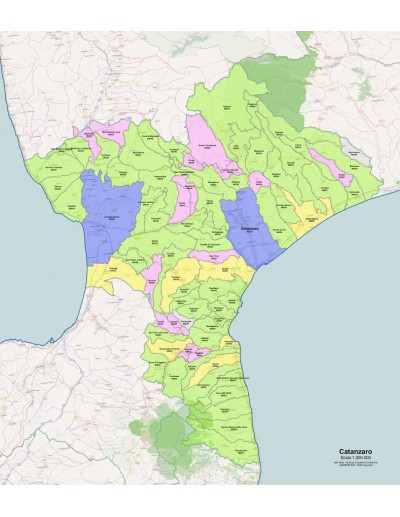 Mappa dei comuni e CAP della provincia di...