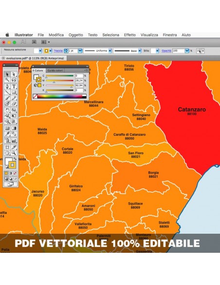 Mappa dei comuni e CAP della provincia di Catanzaro pdf
