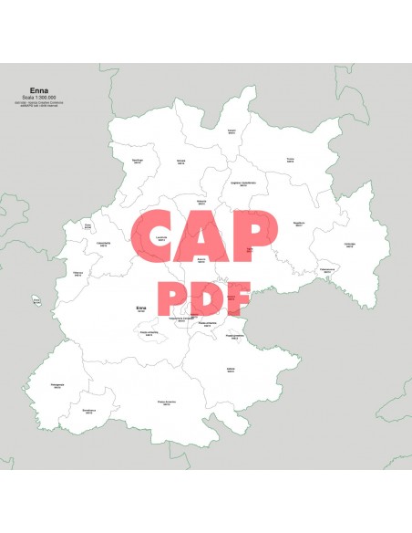 Mappa dei comuni e CAP della provincia di Enna pdf