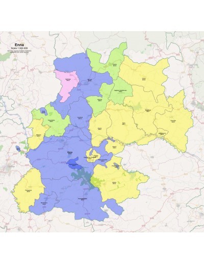 Mappa dei comuni e CAP della provincia di Enna pdf