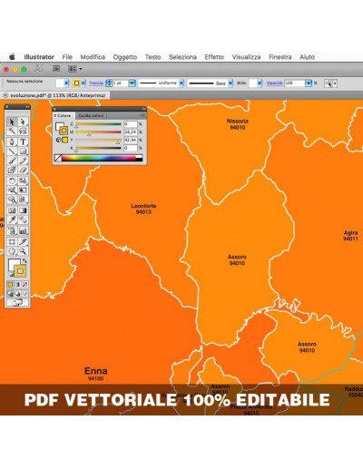 Mappa dei comuni e CAP della provincia di Enna pdf