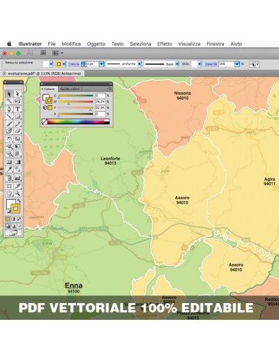 Mappa dei comuni e CAP della provincia di Enna pdf
