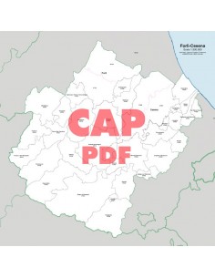 Mappa dei comuni e CAP della provincia di Forlì-Cesena pdf