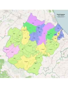 Mappa dei comuni e CAP della provincia di Forlì-Cesena pdf 2