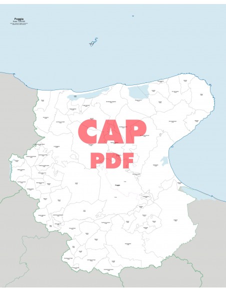 Mappa dei comuni e CAP della provincia di Foggia pdf