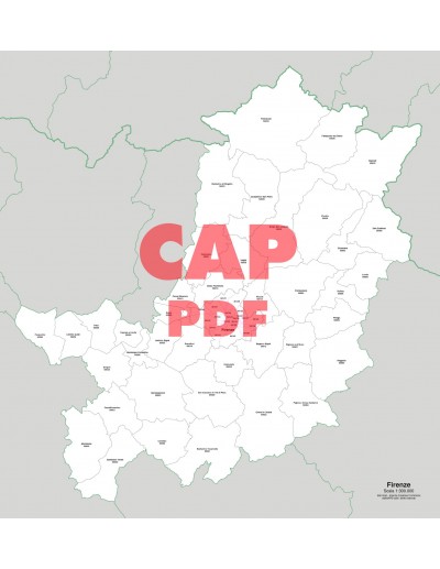 Mappa dei comuni e CAP della provincia di Firenze pdf