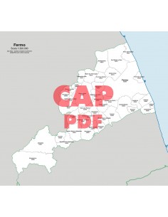 Mappa dei comuni e CAP della provincia di Fermo pdf