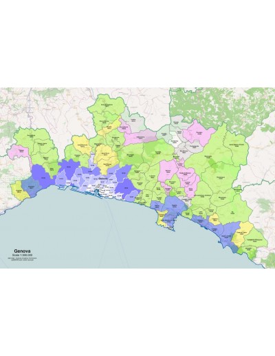 Mappa dei comuni e CAP della provincia di...