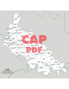 Mappa dei comuni e CAP della provincia di Lodi pdf