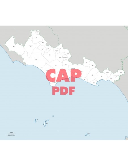 Mappa dei comuni e CAP della provincia di Latina pdf