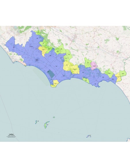 Mappa dei comuni e CAP della provincia di Latina pdf