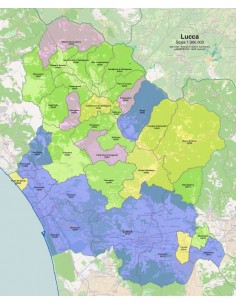 Mappa dei comuni e CAP della provincia di Lucca pdf 2