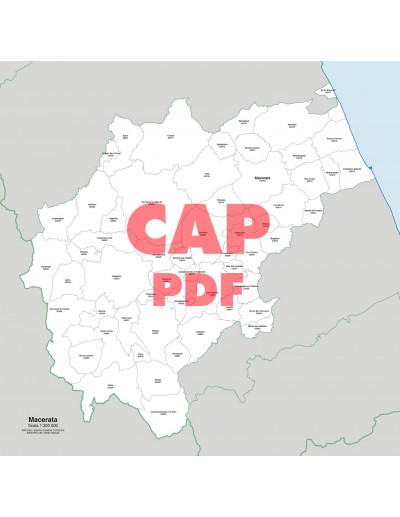 Mappa dei comuni e CAP della provincia di Macerata pdf